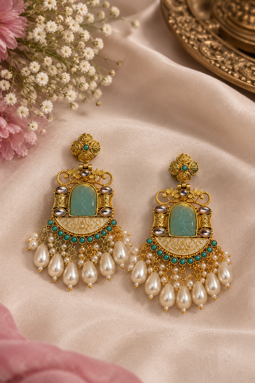 Noor Pearl Drop Earrings