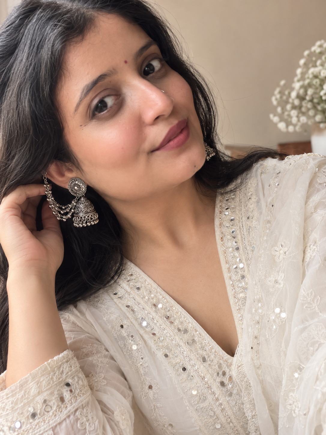 Rajvi Oxidised Jhumka