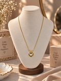 Papillon Heart Pendant Chain