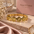 Flora Gold Statement Bracelet