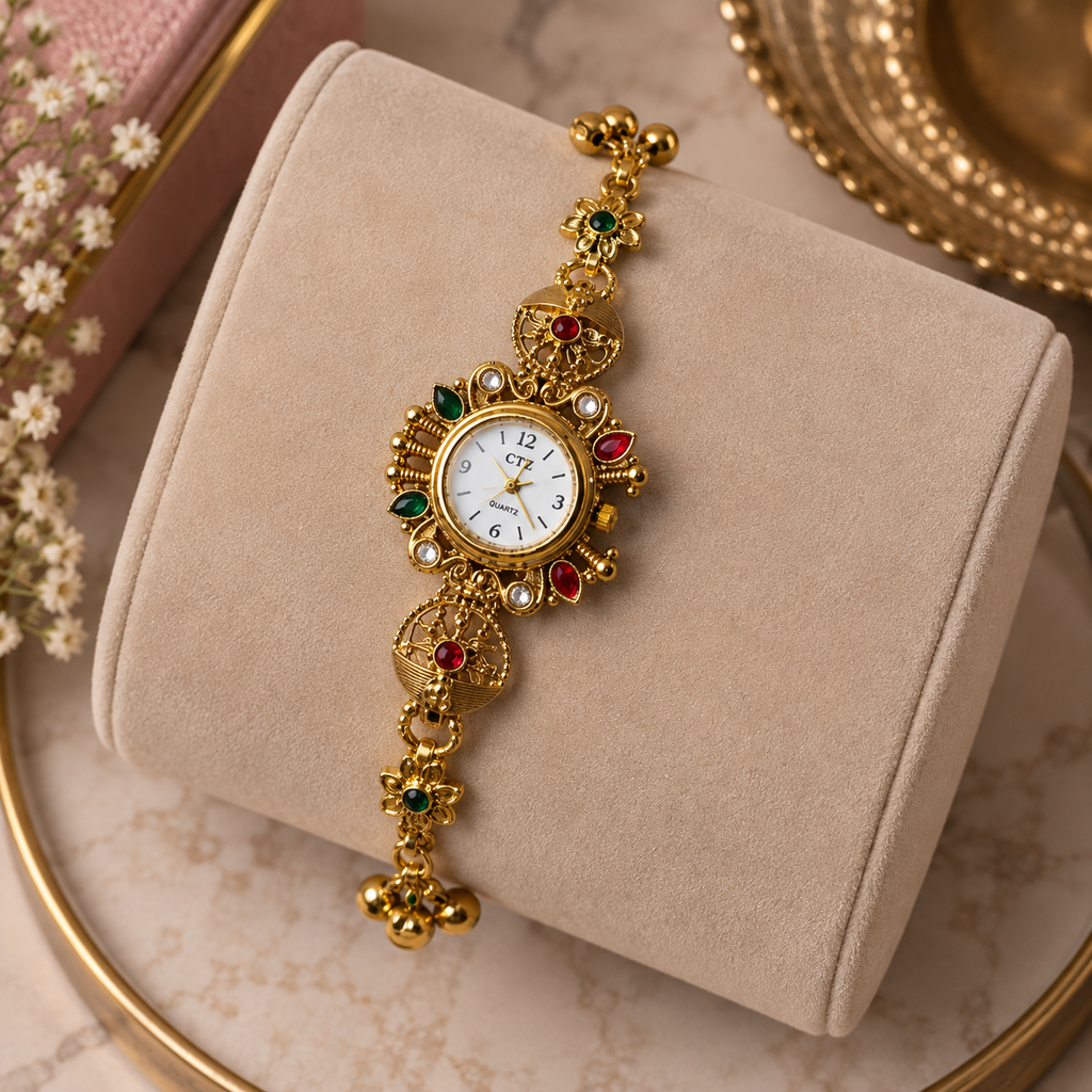 Navratan Bracelet Watch