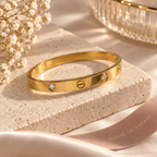 Elara Crystal Gold Bracelet